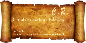 Czechmeiszter Róza névjegykártya